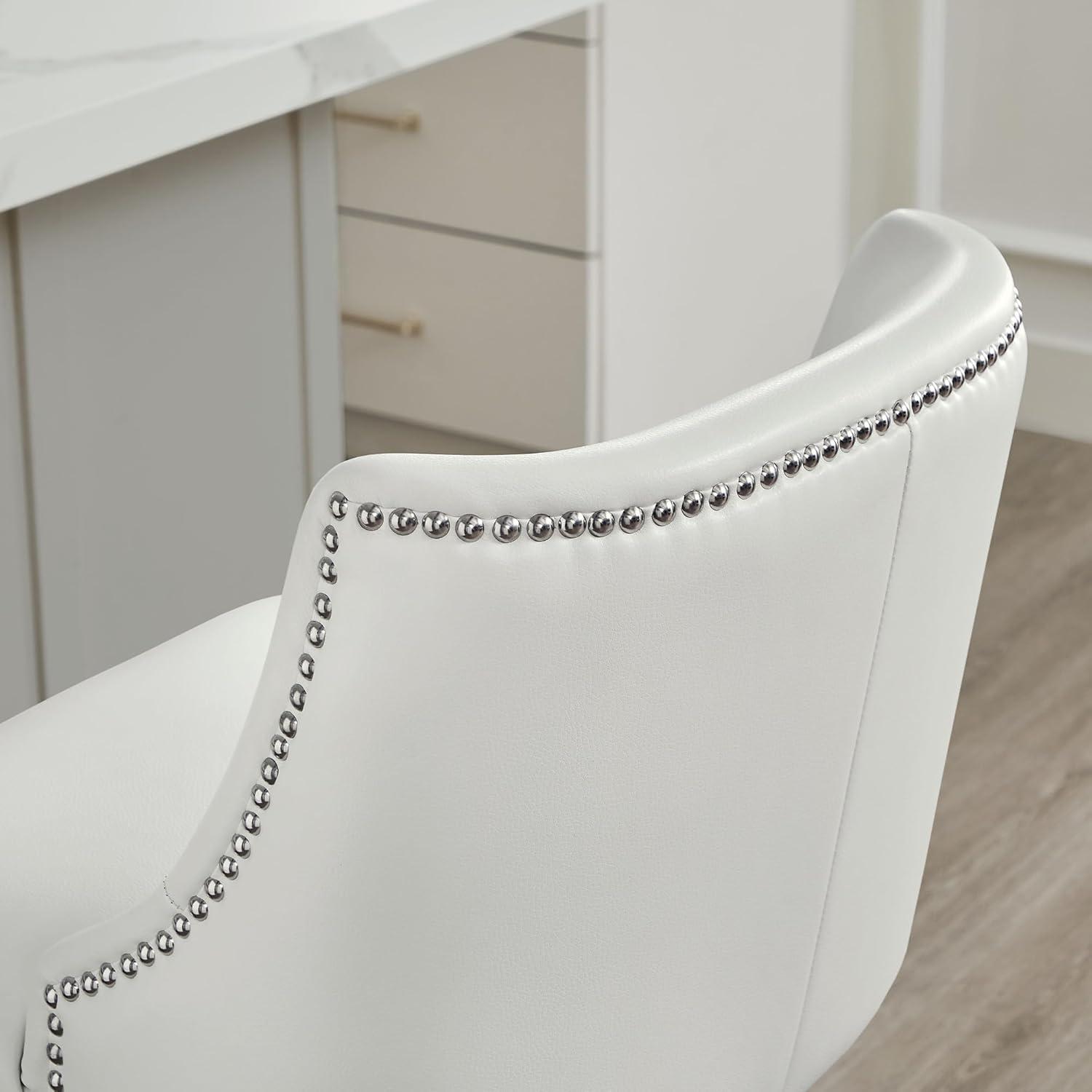 image:imageCHITA Counter Height Swivel Bar Stools Set of 2 FSC Certified Upholstered Counter Stools Modern Swivel Barstools with Wood Legs for Kitchen Island 26 Seat Height Fabric in LinenWhite