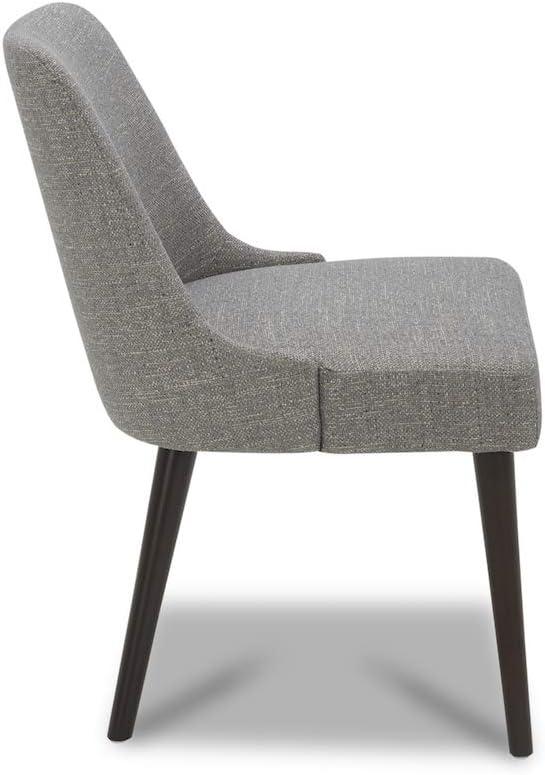 image:imageCHITA MidCentury Modern Dining Chair Upholstered Fabric Accent Chair for Dining Room Set of 2 Flax Beige in FabricFog in Contemporaryfabric