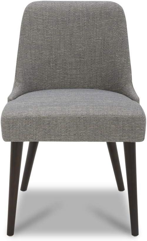 image:imageCHITA MidCentury Modern Dining Chair Upholstered Fabric Accent Chair for Dining Room Set of 2 Flax Beige in FabricFog in Contemporaryfabric