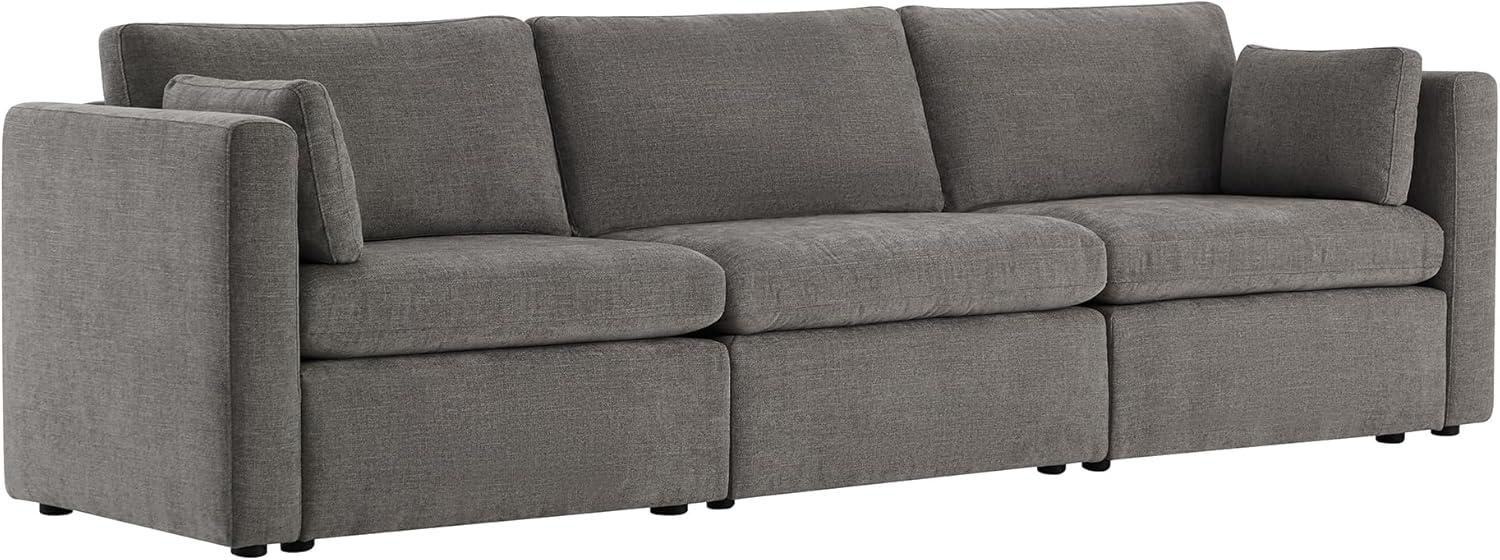 image:imageCHITA Oversized Modular Sectional Sofa FSC Certified L Shaped Couch Reversible Chaise Modular Sectional Couch for Living Room112 inch Width 4 Seat Modular Sofa with Storage Ottoman Moss GreenGrey