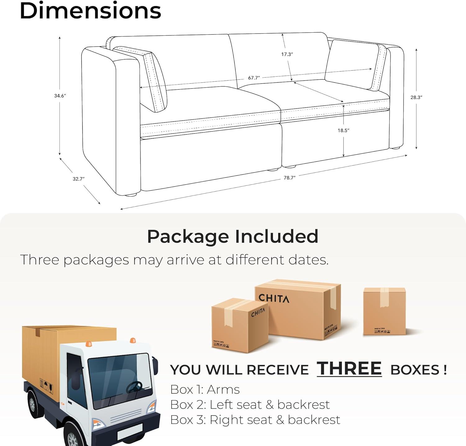 image:imageCHITA Oversized Modular Sectional Sofa FSC Certified L Shaped Couch Reversible Chaise Modular Sectional Couch for Living Room112 inch Width 4 Seat Modular Sofa with Storage Ottoman Moss GreenGrey