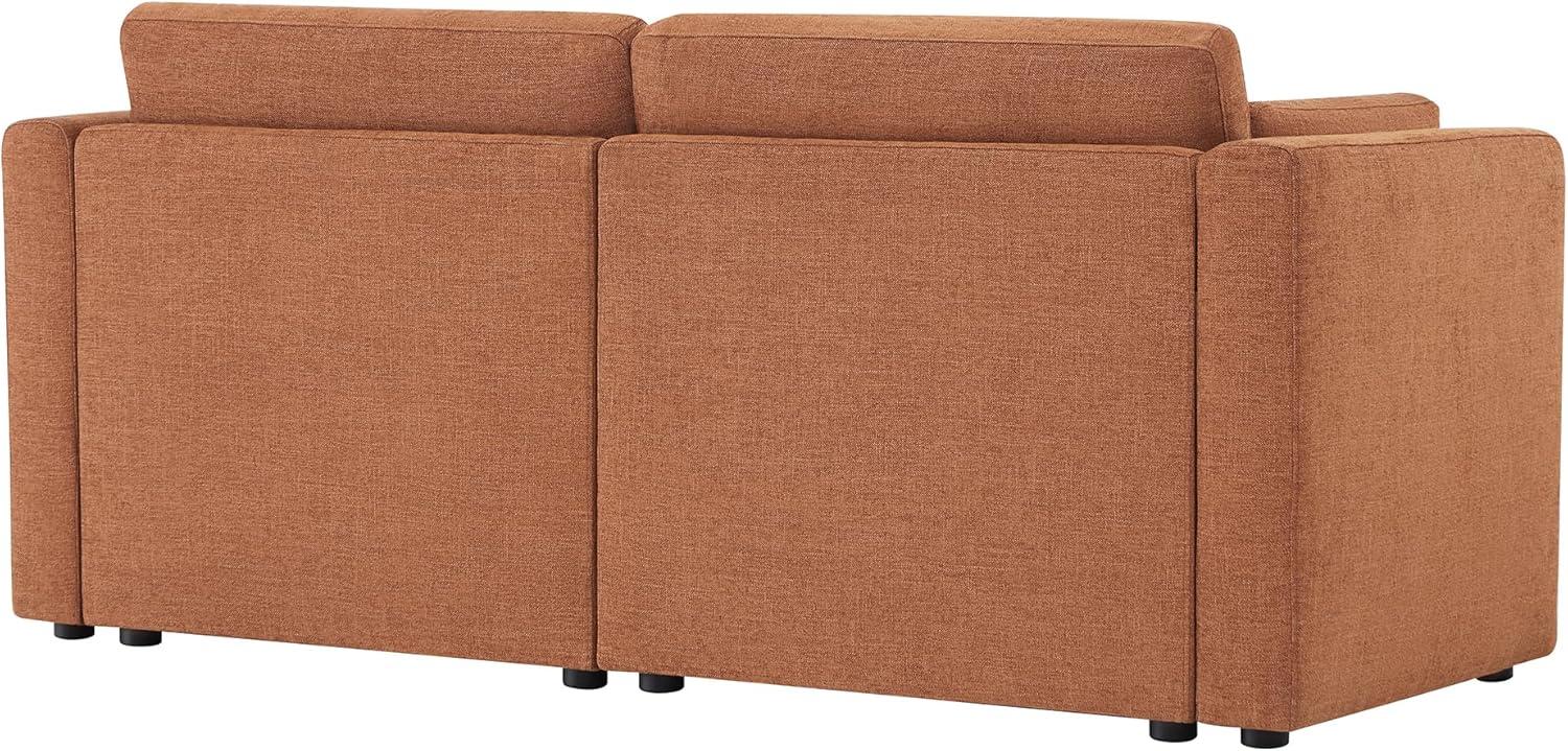 image:imageCHITA Oversized Modular Sectional Sofa FSC Certified L Shaped Couch Reversible Chaise Modular Sectional Couch for Living Room112 inch Width 4 Seat Modular Sofa with Storage Ottoman Moss GreenTerracotta