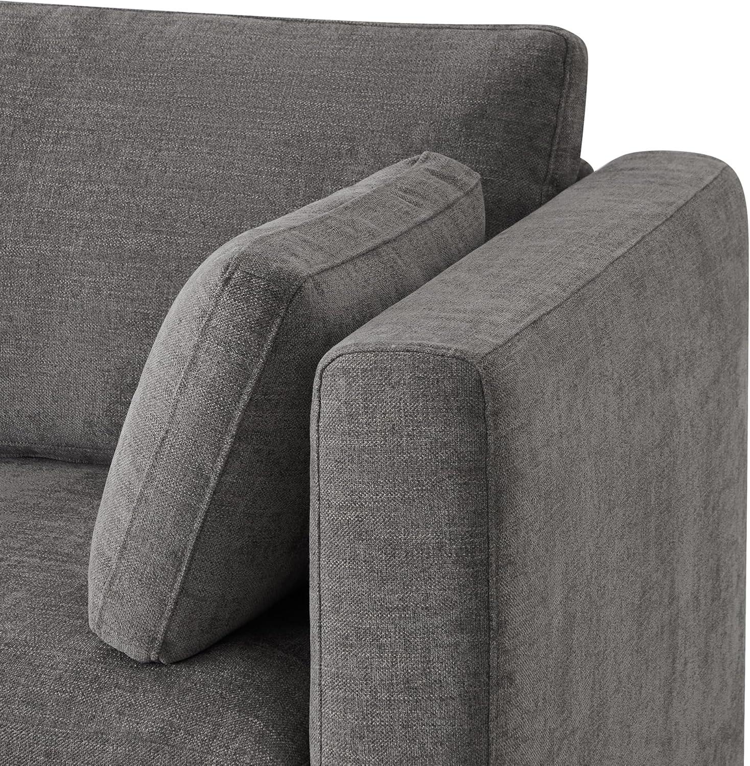 image:imageCHITA Oversized Modular Sectional Sofa FSC Certified L Shaped Couch Reversible Chaise Modular Sectional Couch for Living Room112 inch Width 4 Seat Modular Sofa with Storage Ottoman Moss GreenGrey