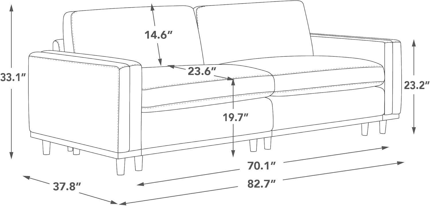 image:imageCHITA Super Large Luxury L Shape Convertible Sectional Modular Sofa Down Filled Modern Sofa with Ottoman Deep Seat Cloud Couch 118 inch Width 4 Seat Couch with Solid Wood Leg LinenLinen