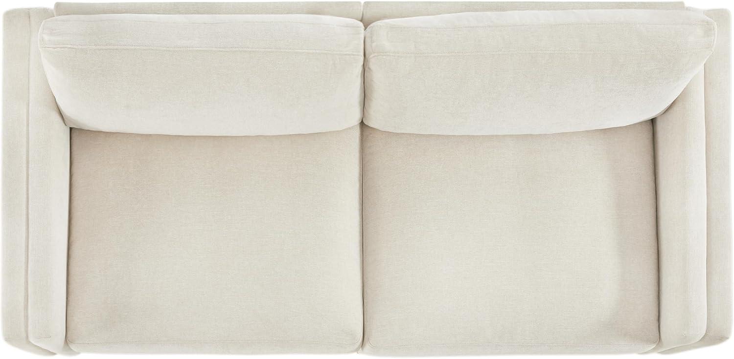 image:imageCHITA Super Large Luxury L Shape Convertible Sectional Modular Sofa Down Filled Modern Sofa with Ottoman Deep Seat Cloud Couch 118 inch Width 4 Seat Couch with Solid Wood Leg LinenLinen