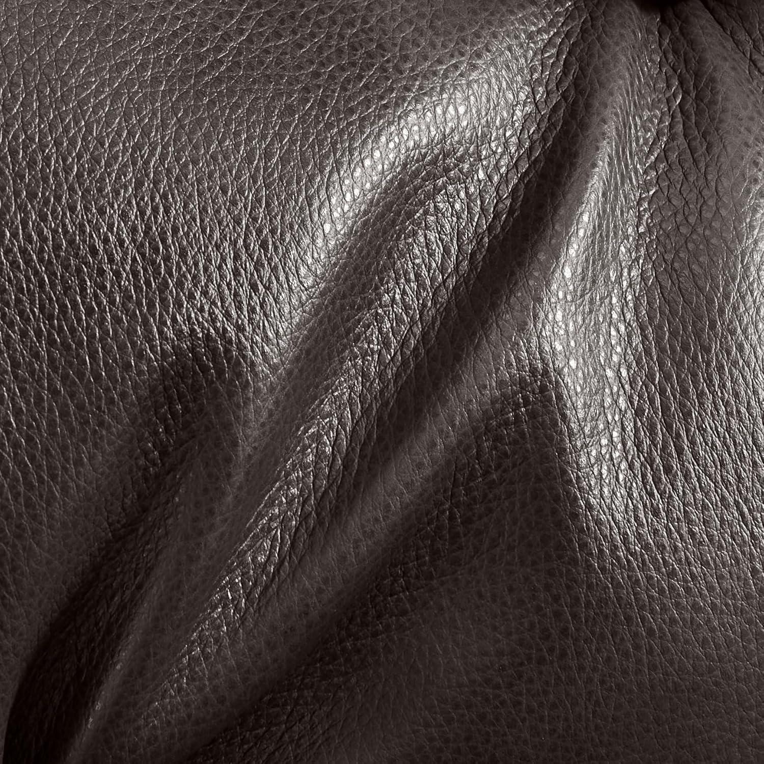 image:imageCHITA Genuine Leather Power Swivel Glider Recliner Chair FSC Certified Double Layer Backrest Truck Armrest Recliner Chair Sofa for Living RoomWhiteDark Brown
