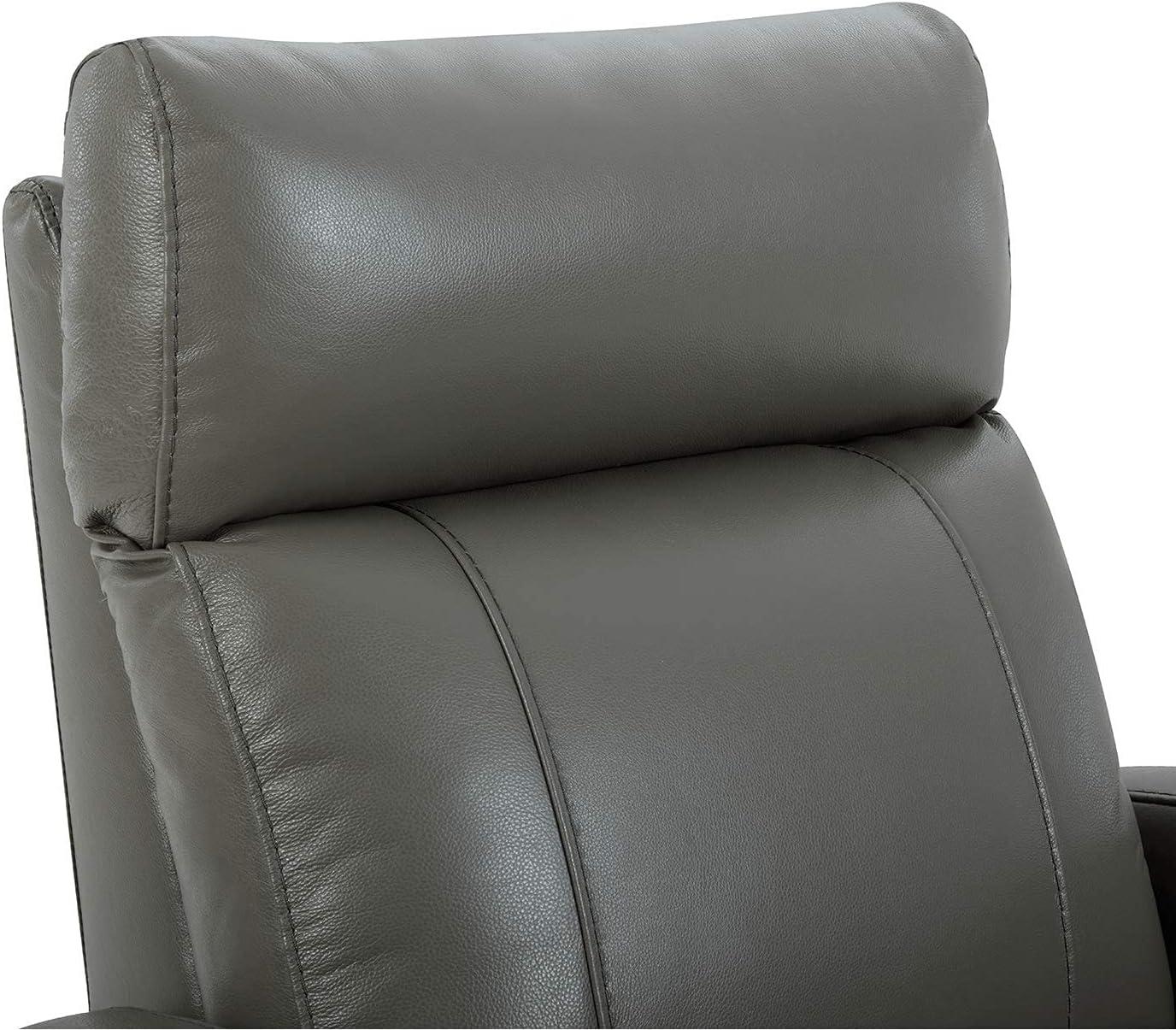 image:imageCHITA Genuine Leather Power Swivel Glider Recliner Chair FSC Certified Double Layer Backrest Truck Armrest Recliner Chair Sofa for Living RoomWhiteHaze