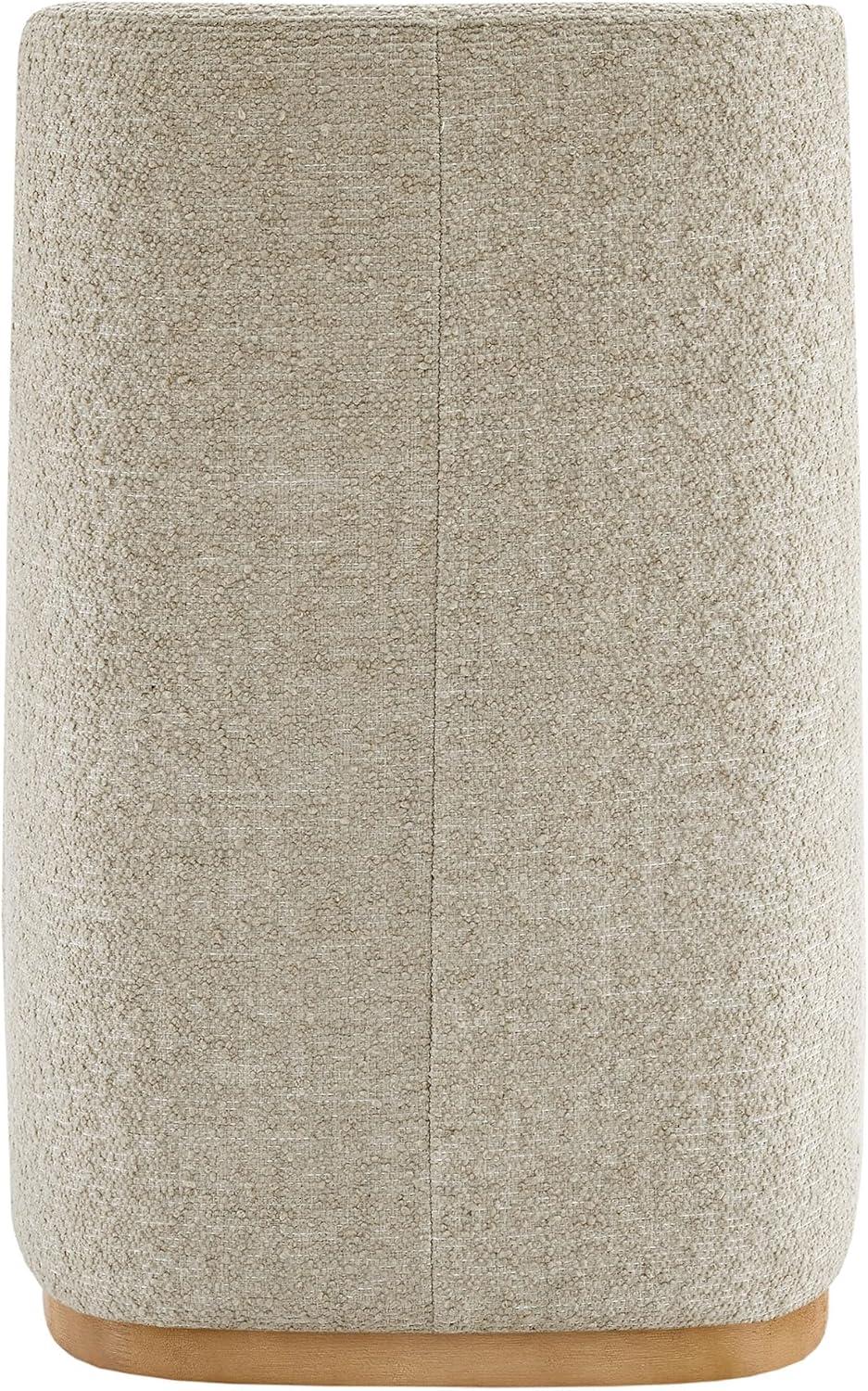 image:imageCHITA Upholstered Rolling Dining Chair on Casters Set of 2 FSC Certified Modern Fabric Dining Chair with Casters Boucle Dining Chairs for Reading Room Kitchen Dining Room PearlOatmeal