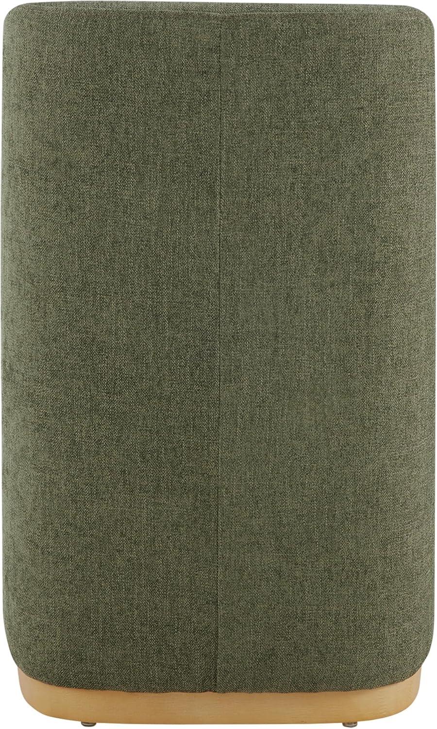 image:imageCHITA Upholstered Rolling Dining Chair on Casters Set of 2 FSC Certified Modern Fabric Dining Chair with Casters Boucle Dining Chairs for Reading Room Kitchen Dining Room PearlMoss Green