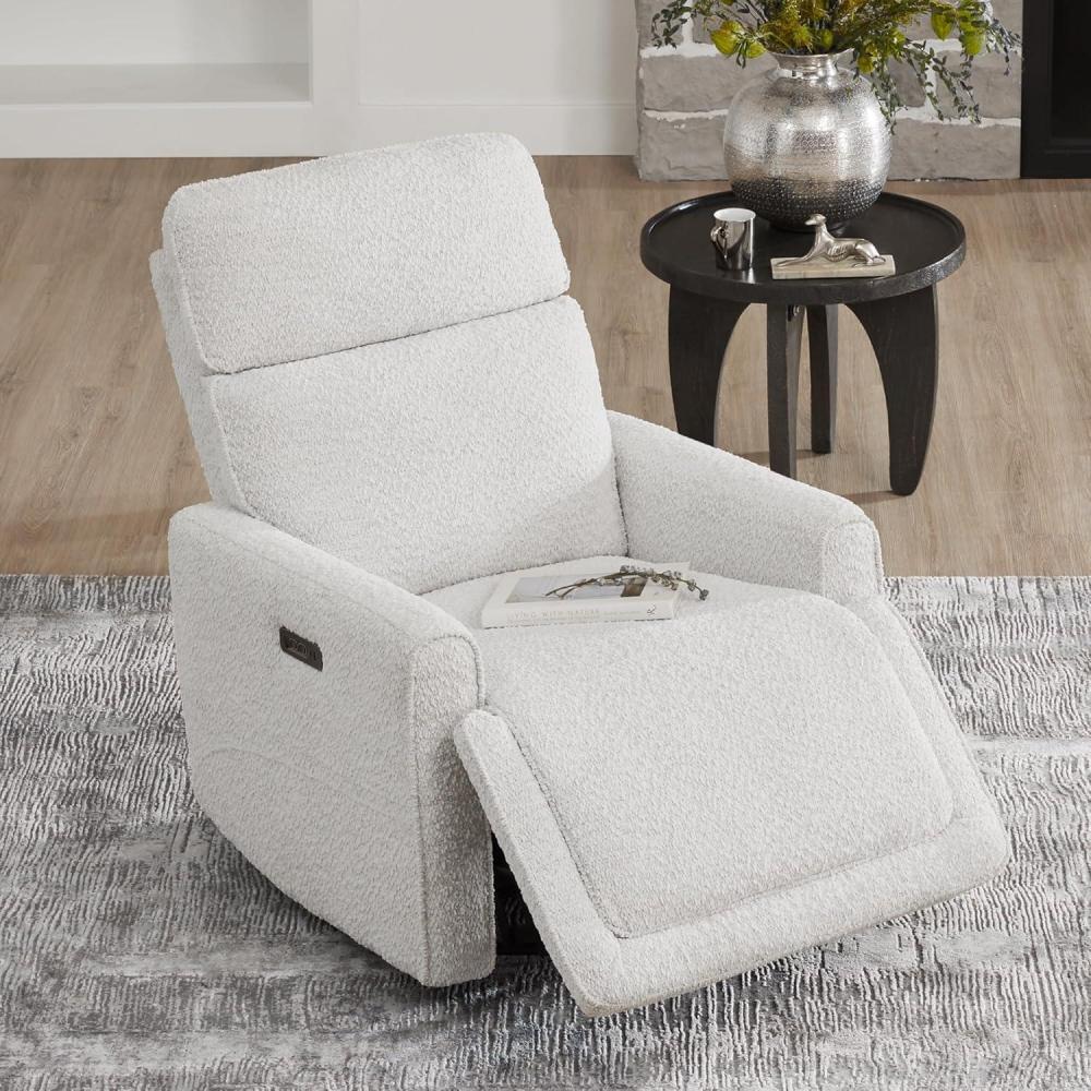 image:imageCHITA Electronic Power Recliner Chair Swivel Glider FSC Certified Modern Nursery Rocking Chair with USB and TypeC Ports IvoryWhite