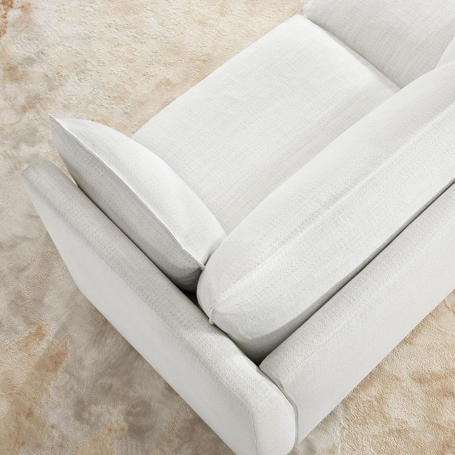 image:imageCHITA Luxury Oversized VShaped Sectional Modular Sofa Premium Down Filled Cloud Couch FSC Certified 107Width 6 Seat and 1 Middle Corner for Living Room CreamCream 6 Seat