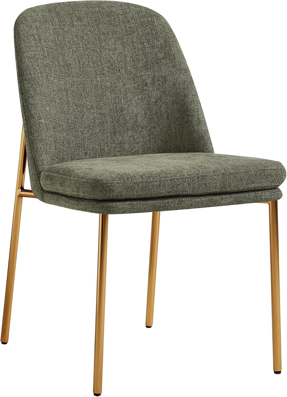image:imageCHITA Modern Dining Chairs Set of 2 FSC Certified Metal Dining Chair for Dining Room Light GrayMoss Green