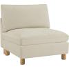 image:imageCHITA 92 Super Large Sectional Couches for Living Room Modular Cloud Couch Sectional Sofa Premium Fabric Couches Down Filled High Density Foam Chenille in Cream 2 Seater LoveseatCream