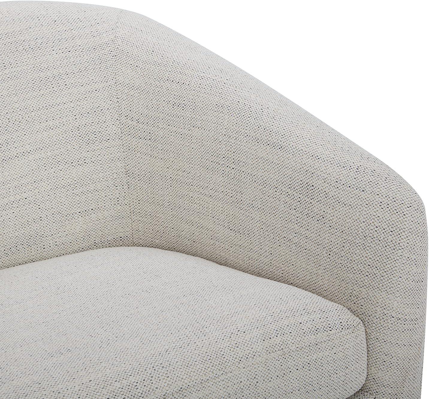 image:imageCHITA Swivel Accent Chair FSC Certified Upholstered Fabric Barrel Chair for Living Room Fully Assembled CreamIvory