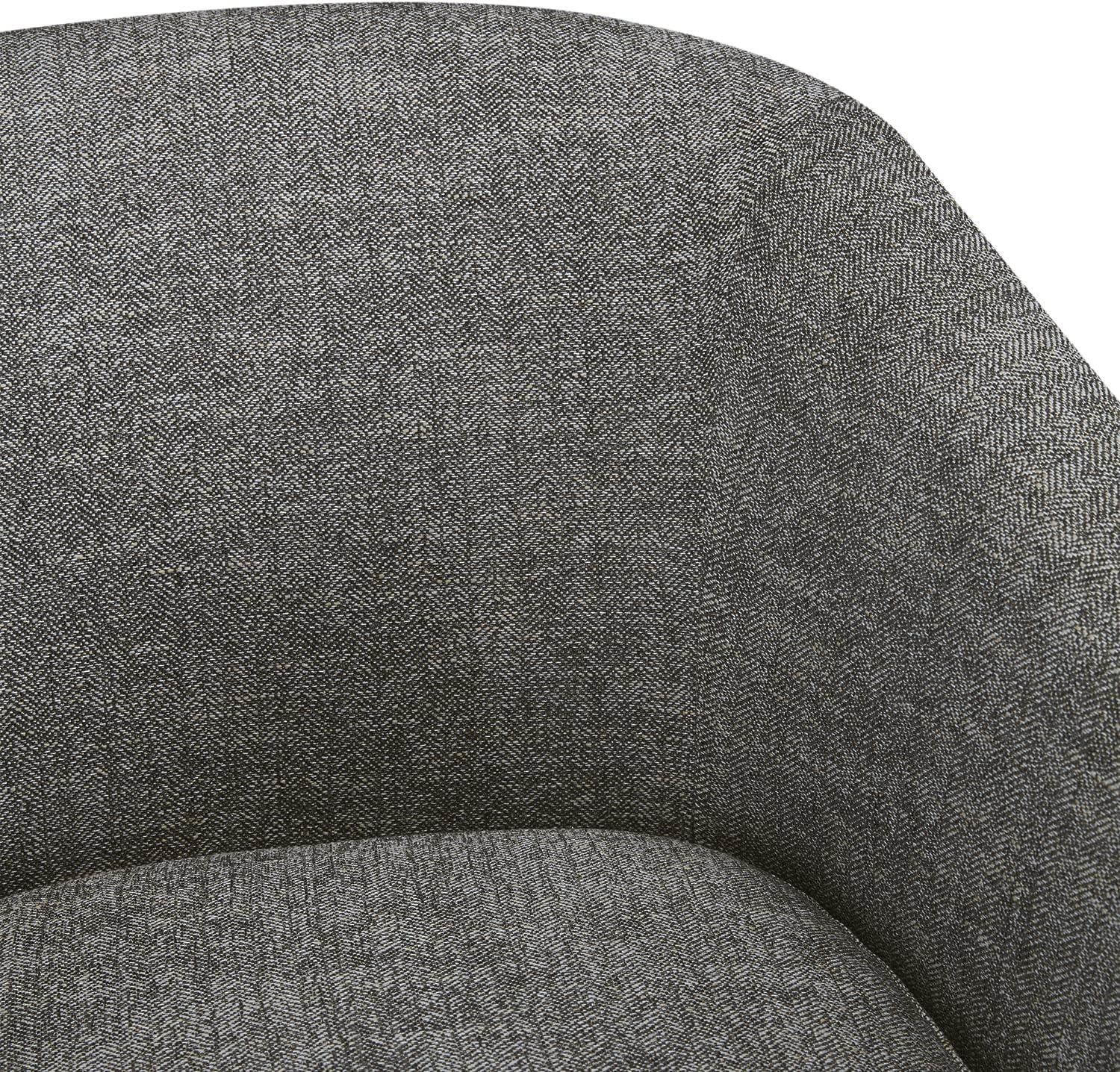 image:imageCHITA Swivel Accent Chair FSC Certified Upholstered Fabric Barrel Chair for Living Room Fully Assembled CreamPebble Grey