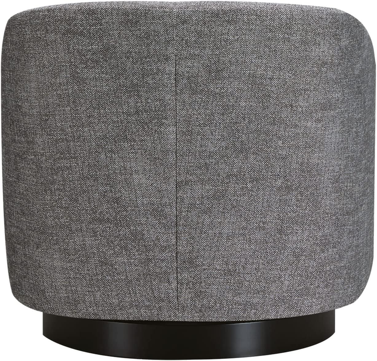 image:imageCHITA Swivel Accent Chair FSC Certified Upholstered Fabric Barrel Chair for Living Room Fully Assembled CreamPebble Grey