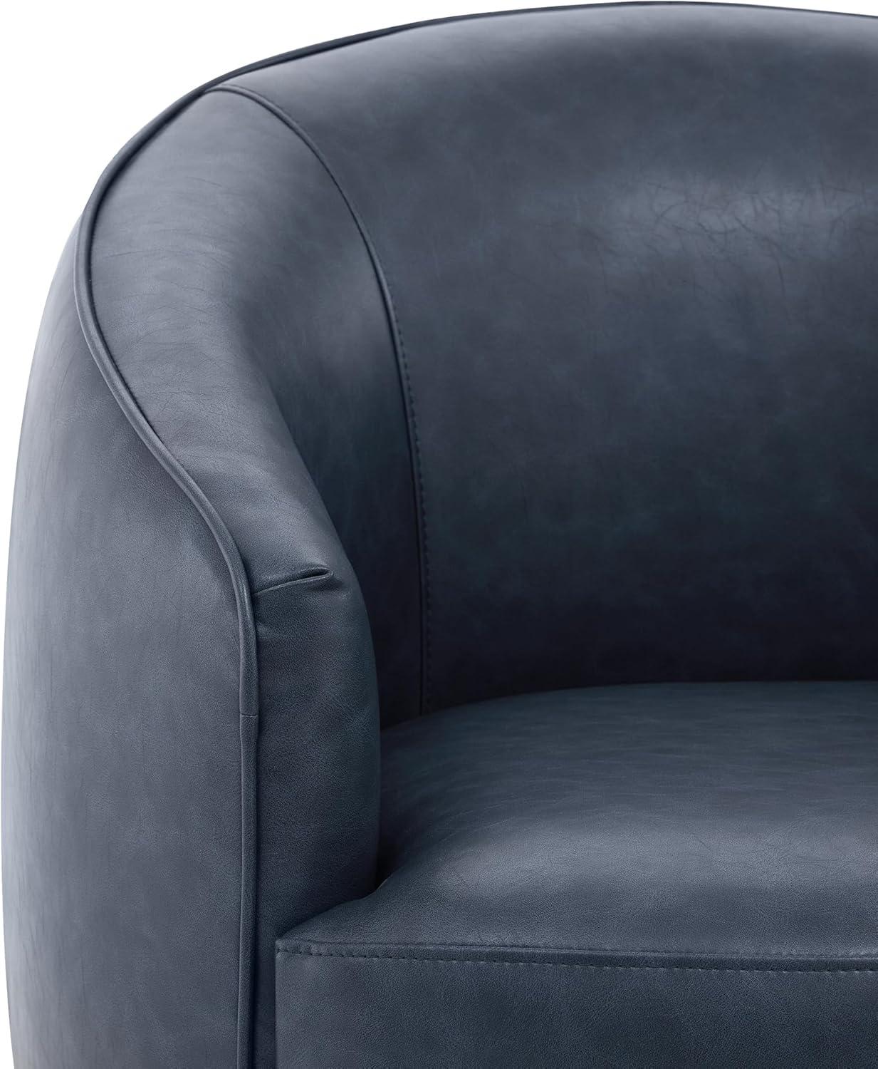 image:imageCHITA Swivel Barrel Chair Modern Comfy FSC Certified Upholstered Accent Chair for Living Room Fully Assembled OatmealBlue
