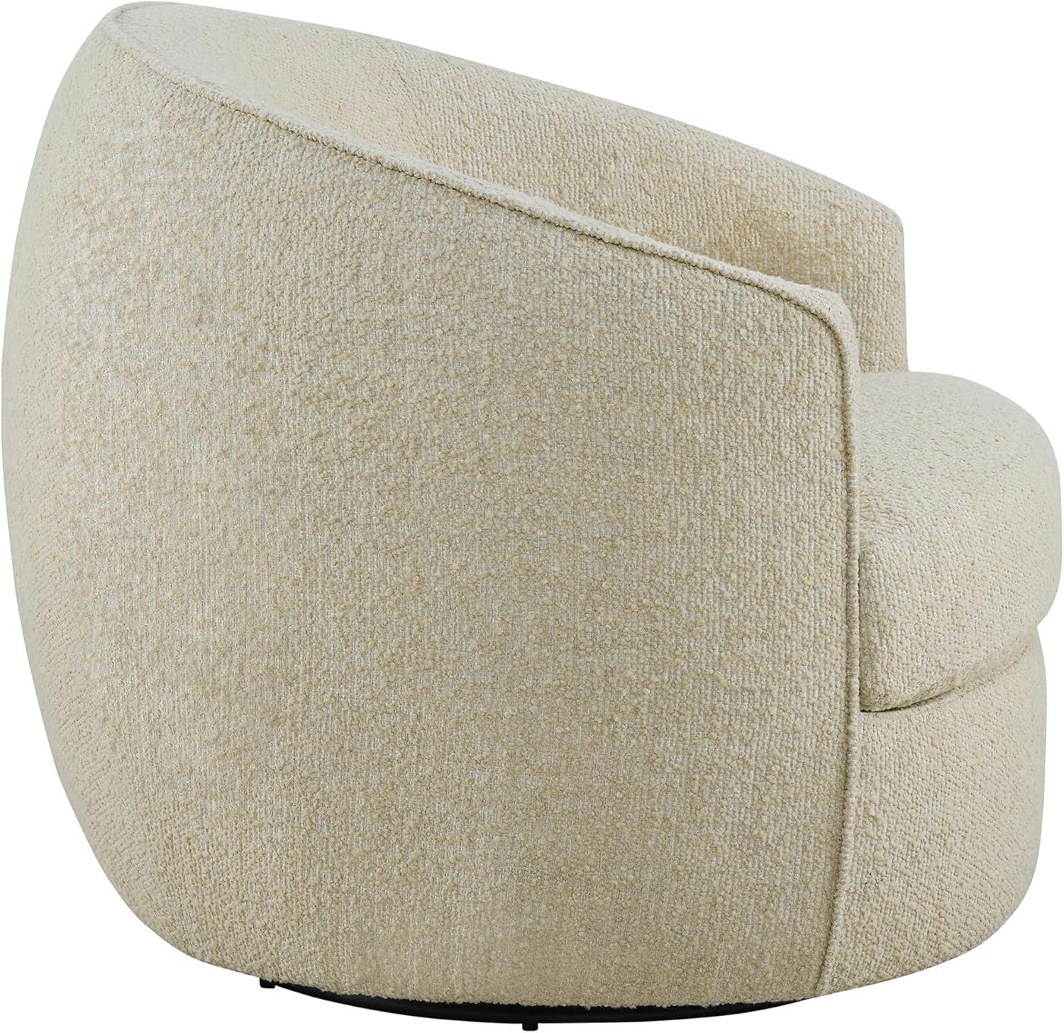 image:imageCHITA Swivel Barrel Chair Modern Comfy FSC Certified Upholstered Accent Chair for Living Room Fully Assembled OatmealOatmeal