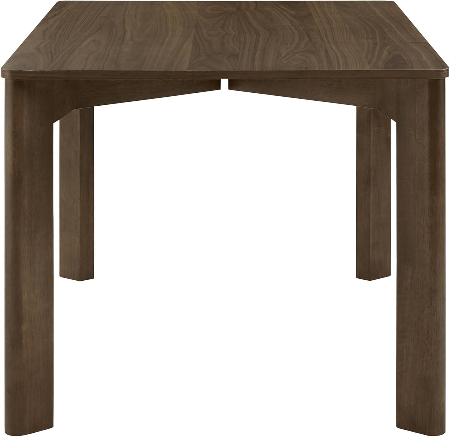 image:imageCHITA 59 Mid Century Modern Dining Table for 6 Rectangle Wood Kitchen amp Dining Room Table Solid Rubberwood Frame Oak VennerWalnut
