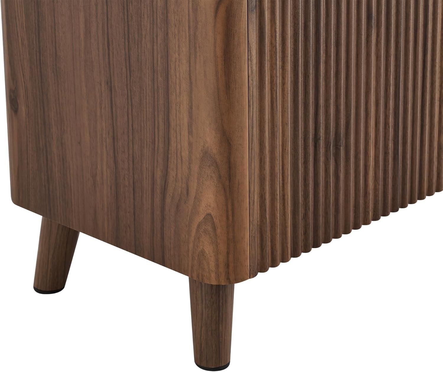 image:imageCHITA TV Stands for Living Room Mid Century Modern TV Stand for 80 inch TV with Storage Drawers Adjustable Shelves WalnutWalnut